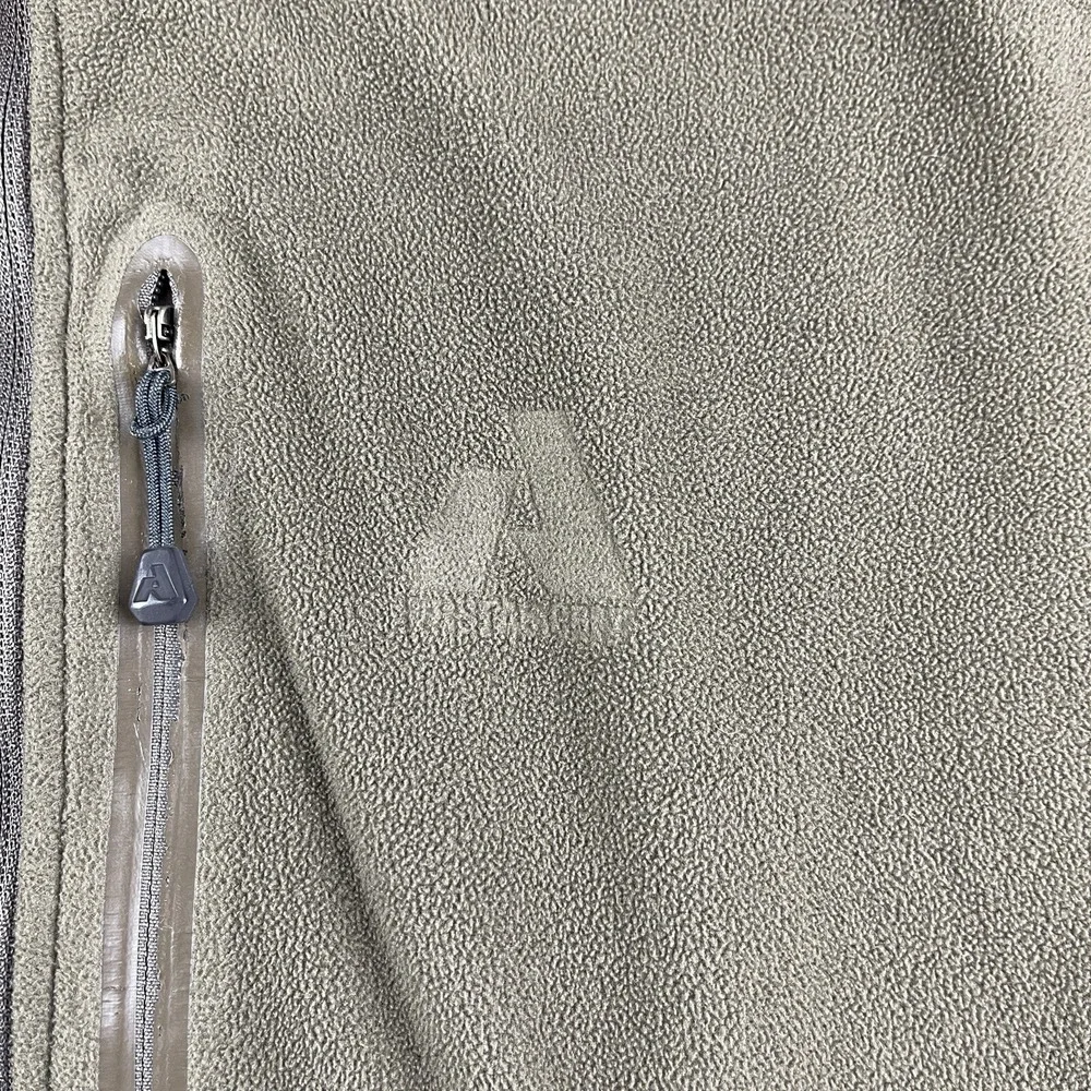 Eddie Bauer First Ascent Fleece Pullover Mens XL Brown 1/4 Zip Jacket Outdoor